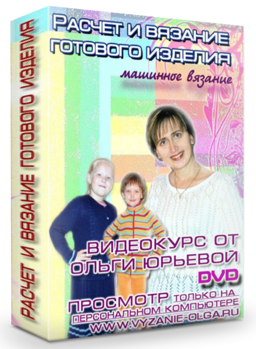 Расчет и вязание готового изделия